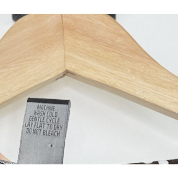 Carole Little Paisley Flared Slv‎ Liquid Knit Tie Back Blouse XL Boho Preppy Y2K - Picture 6 of 9